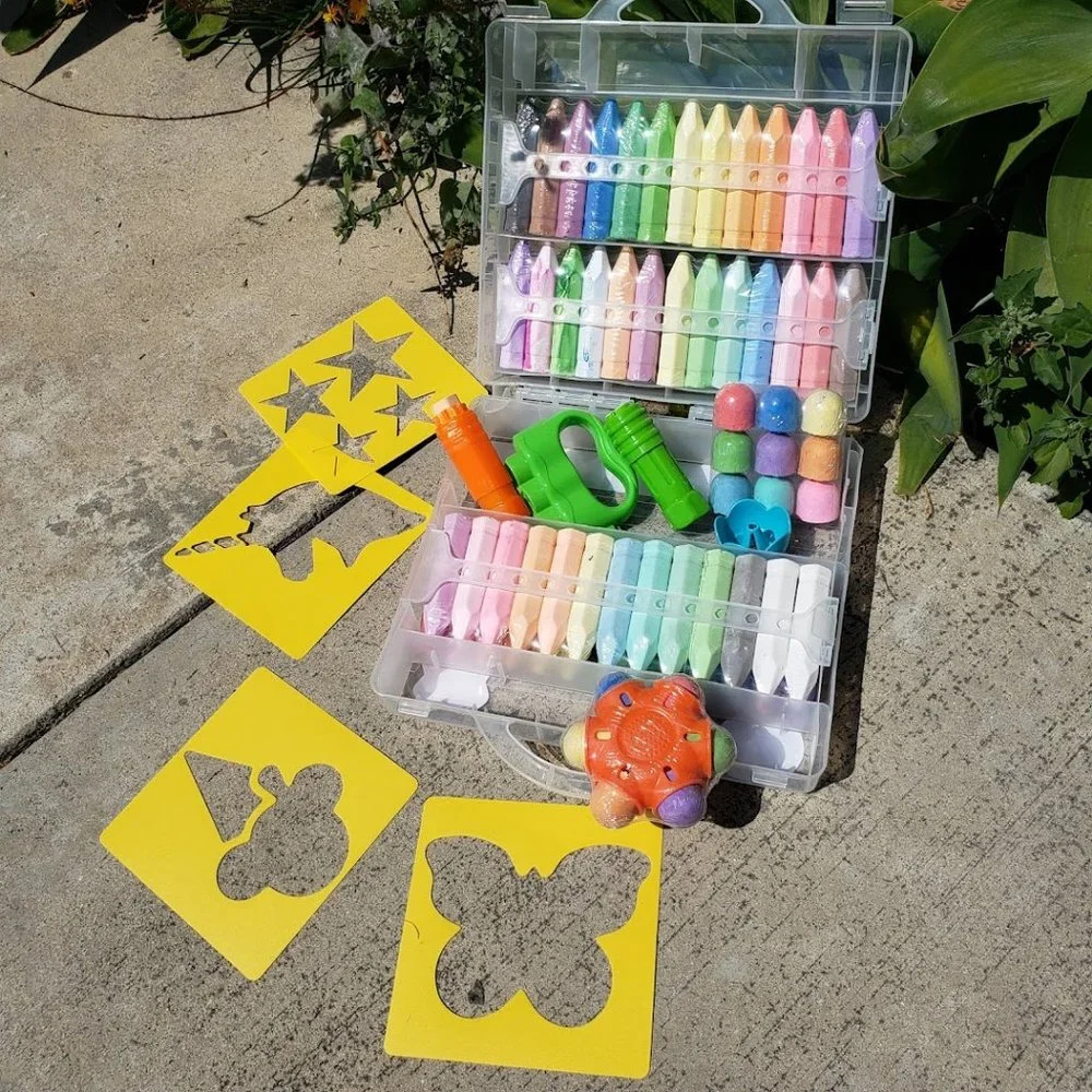 NEW 80 Piece Sidewalk Chalk Toddler School Supplies Arts and Crafts Art supplies